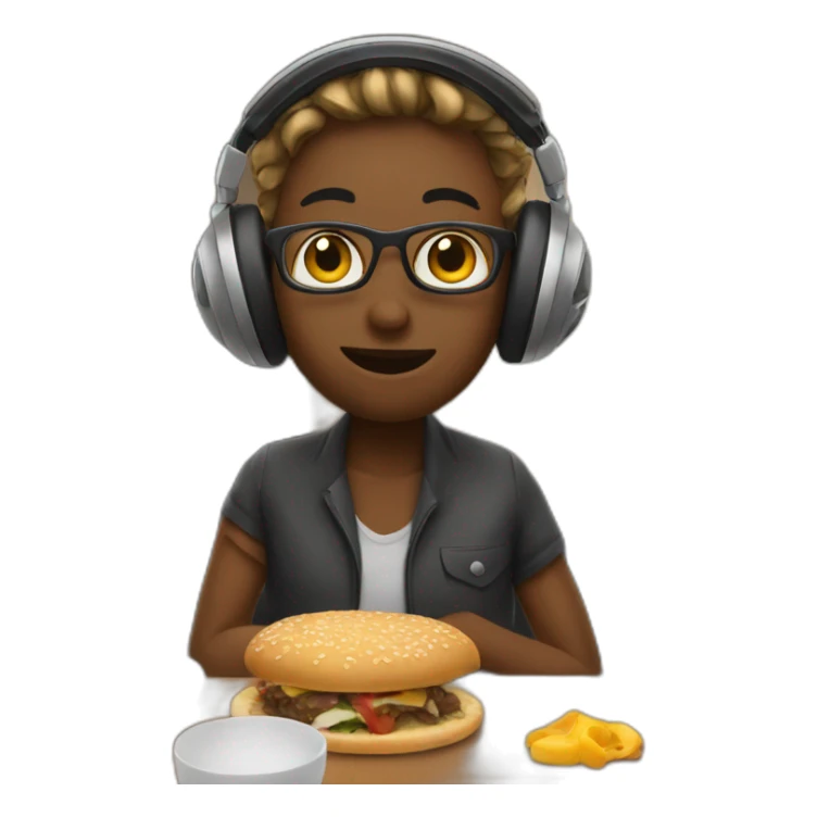 Foodie in the recording studio sticker