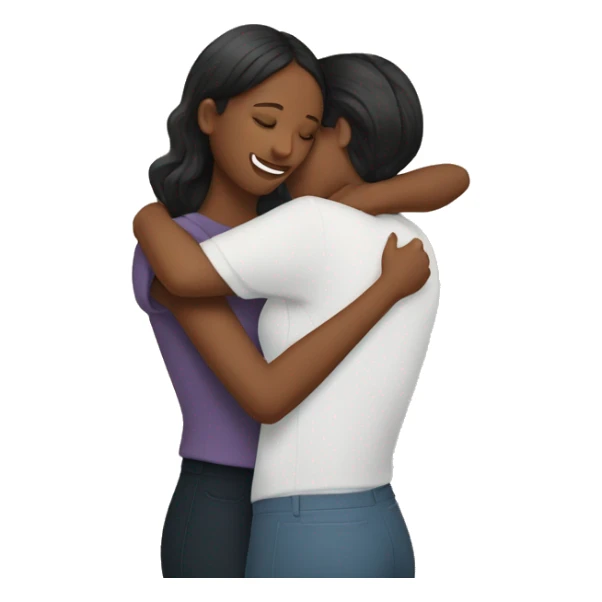 Two women pretty hugging romantically sticker