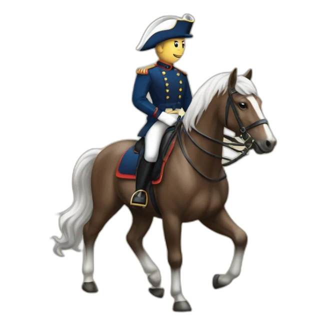 Marine lepaine sur un cheval sticker