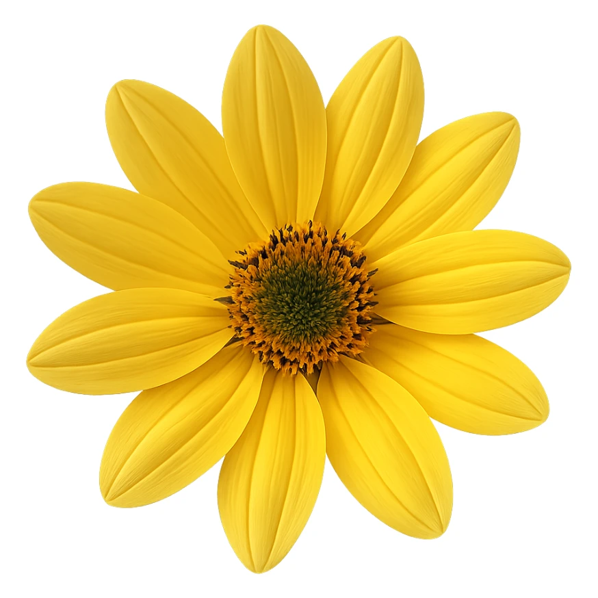 yellow flower sticker