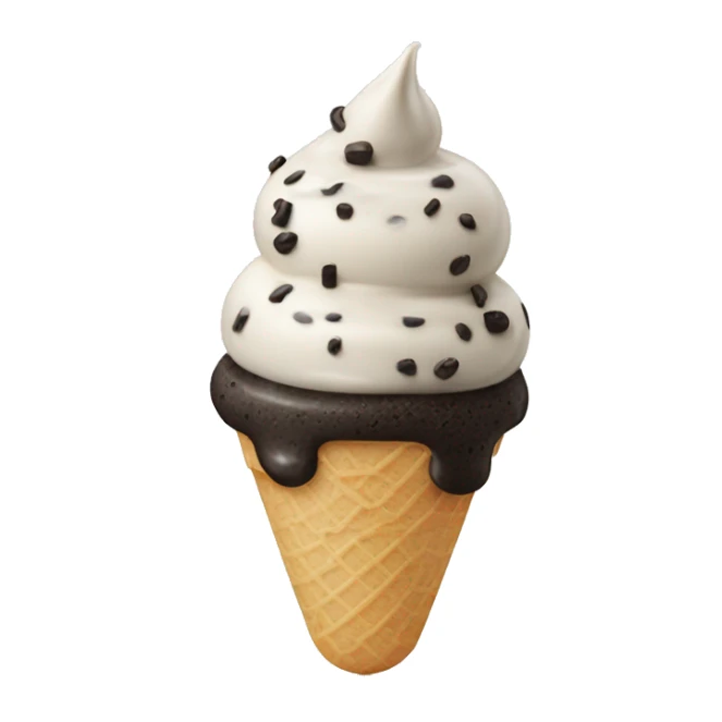 Cookies and cream ice cream sticker