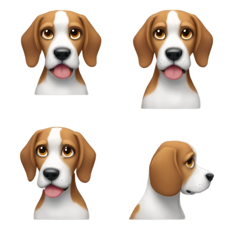 Mean beagle sticker