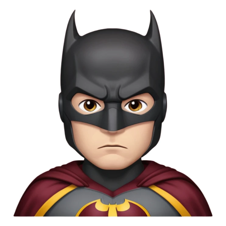 Batman with the redskins uniform sticker