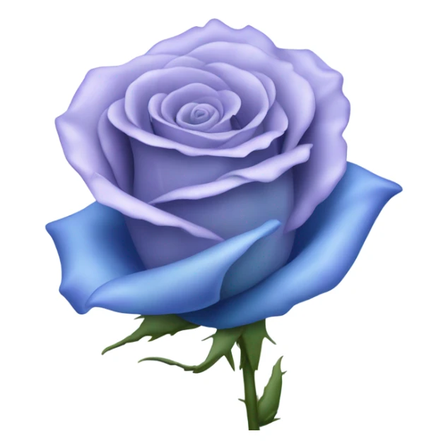 Blue rose sticker