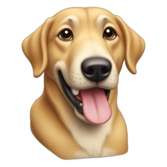 Un chien qui bois une biere sticker
