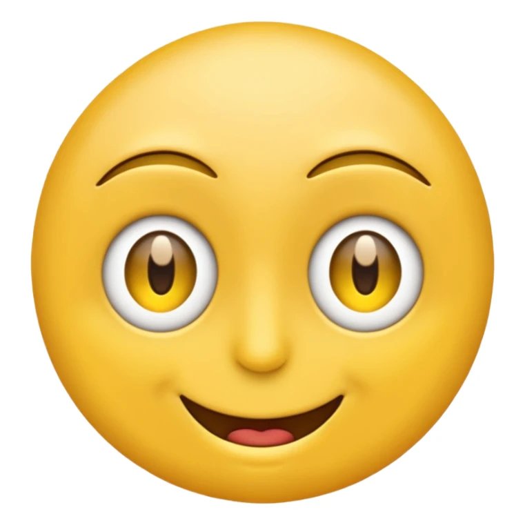 Emoji with only one eye. In that eye , there is ❤️ sticker