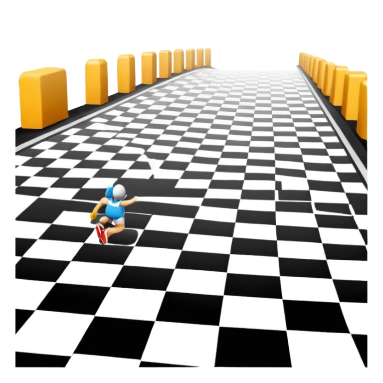 race finish line sticker