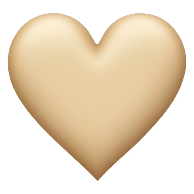 beige heart sticker