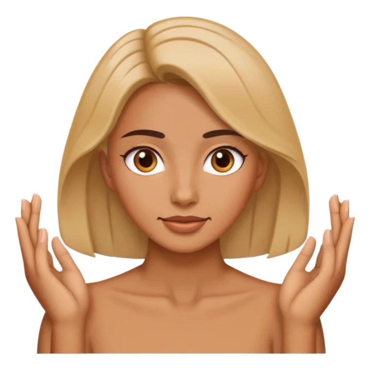 Women with hands around her neck sticker