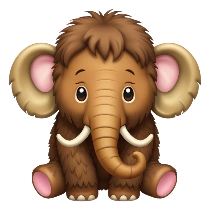 Baby wooly mammoth emoji sticker