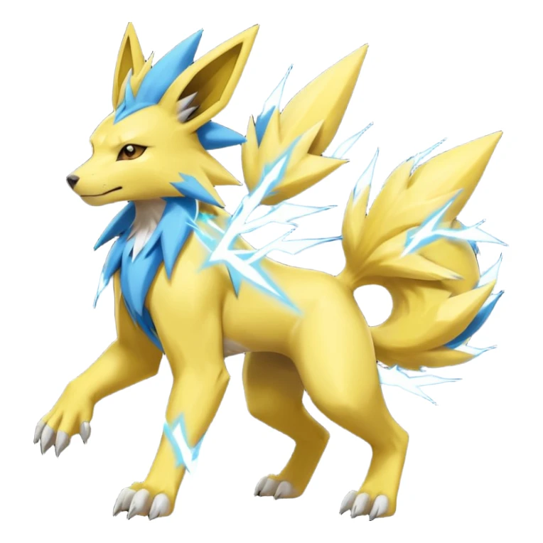 Manectric-Electrike-Yamper-Jolteon-Zeraora-Raikou-fusion (full body) sticker