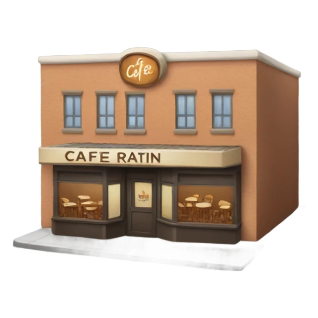 Cafe Ratin name of cafe sticker