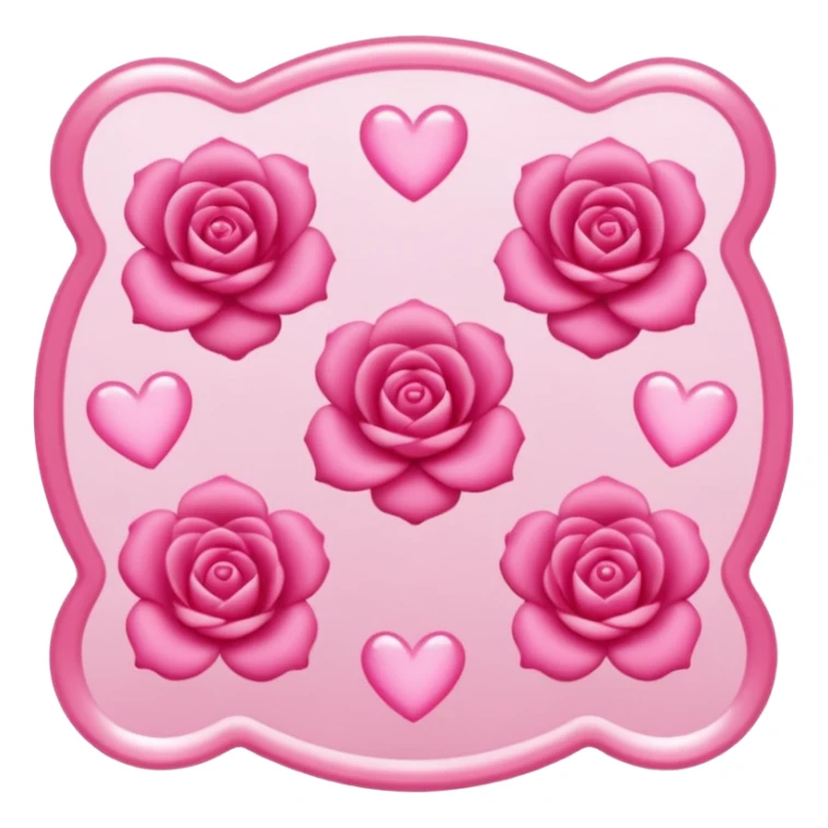 placa de petry com pequenos bastoes rosas flutuando aleatoriamente sticker