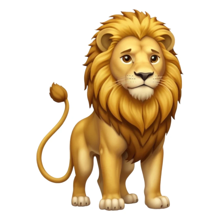 High resolution of   realistic full body lion without distorted , no extra hybrid sticker