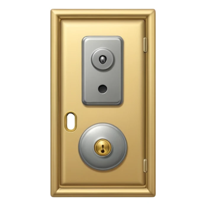 hotel room door modern hallway with doorbell sticker