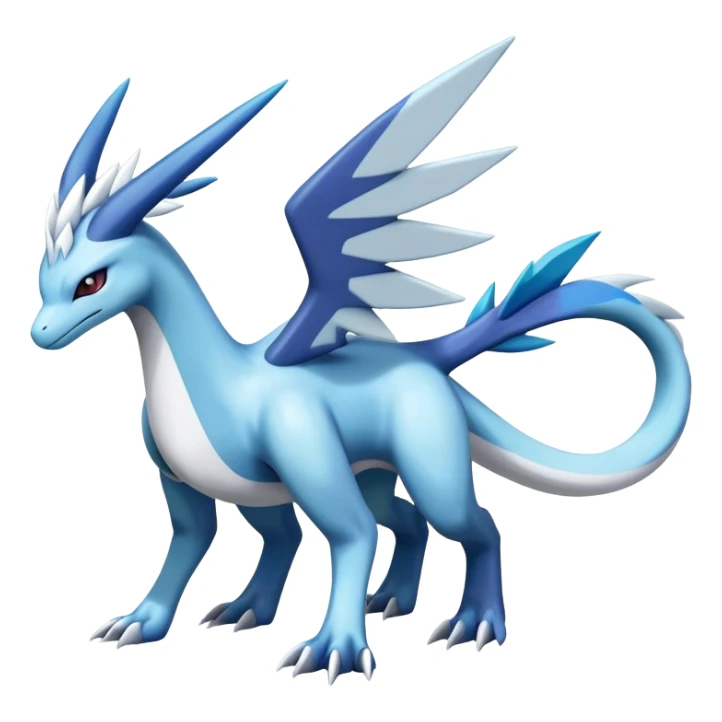 lugia-dialga-suicune-Glaceon-hybrid, full body sticker
