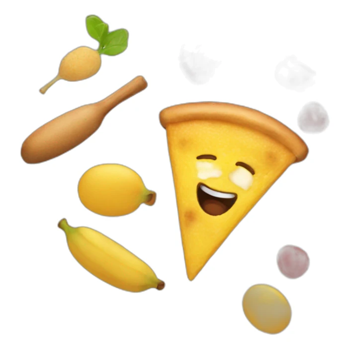 Emoji taste a food sticker
