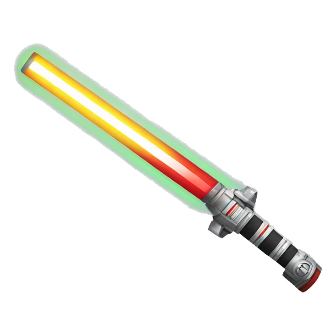 star wars light saber with colors of usa sticker