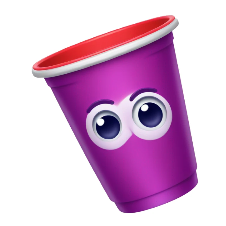 Red solo cup with purple liquid  sticker