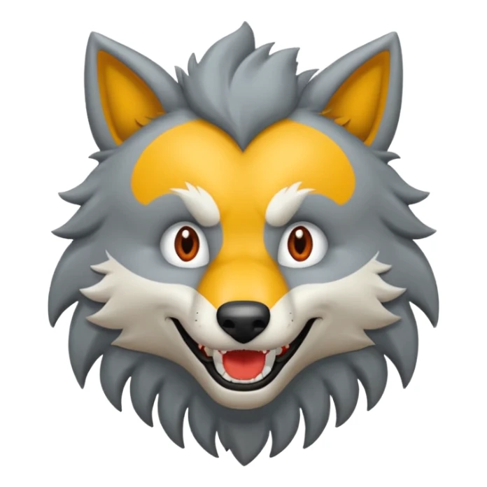 Tráeme una imagen de un lobo enojado sticker