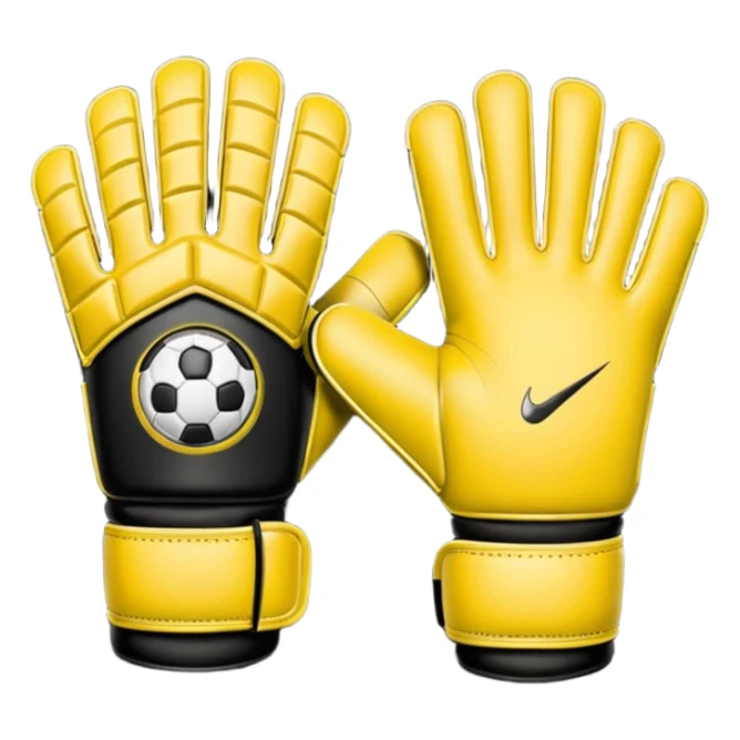 Football goalkeeper gloves sticker