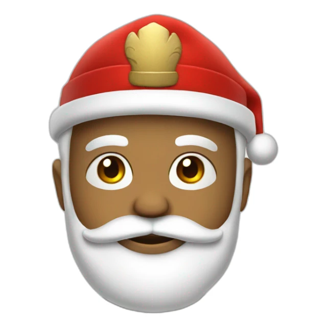 Santa Claus in soldier uniform sticker