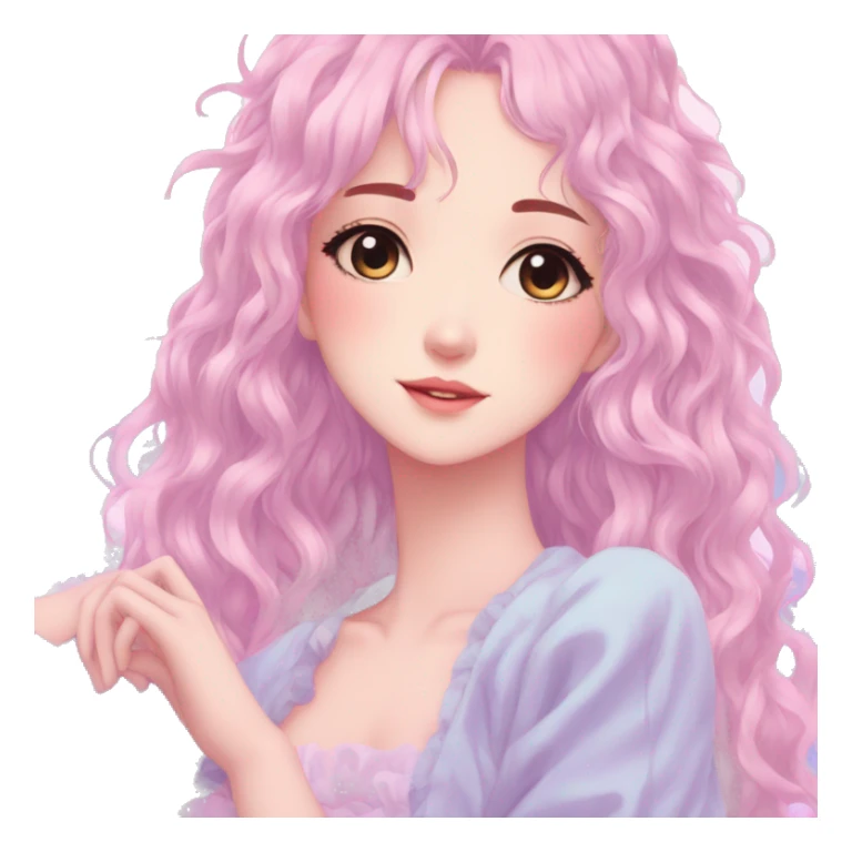 Gorgeous Beautiful Pretty Anime-Pastel-Girl aesthetic sticker