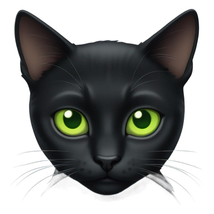 A black cat named Larry looking at you very seriously  sticker