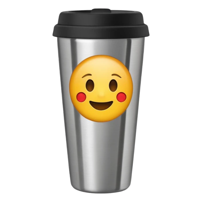 travel mug, Negative : Emoji sticker