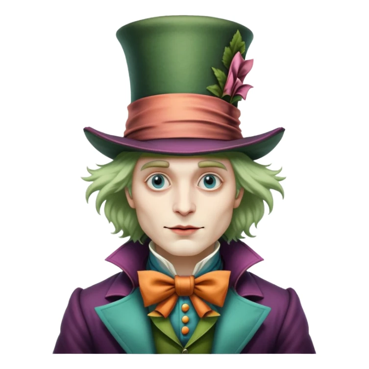 Mad Hatter character from Alice in Wonderland sticker