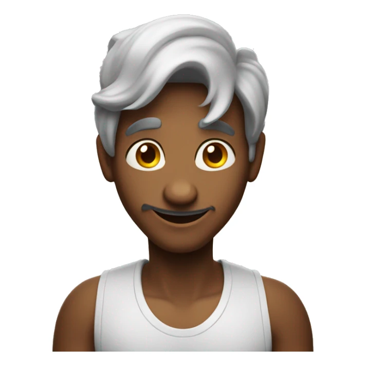 genie like apple emoji but with less details sticker