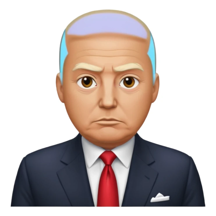 President Trump is bald  sticker