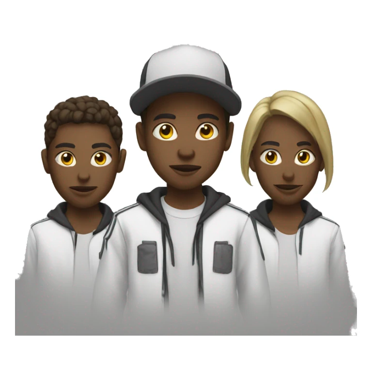 Street gang white team sticker