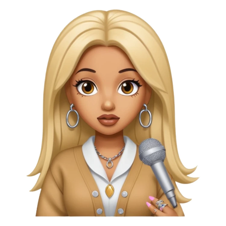 pretty bratz baddie, cardi b sticker