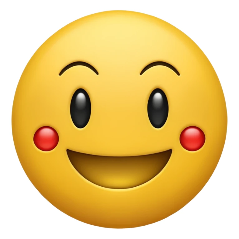 smiling emoji just like in the pacman  sticker