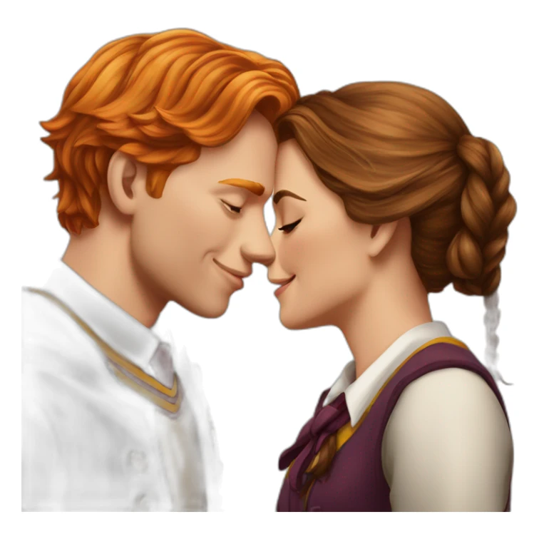 Ronald_weasley_kissed_hermione_grander sticker