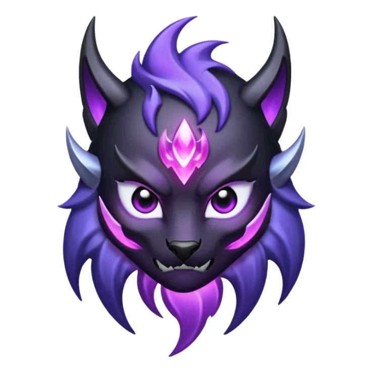 Shadow Fang — black steel + violet aura sticker