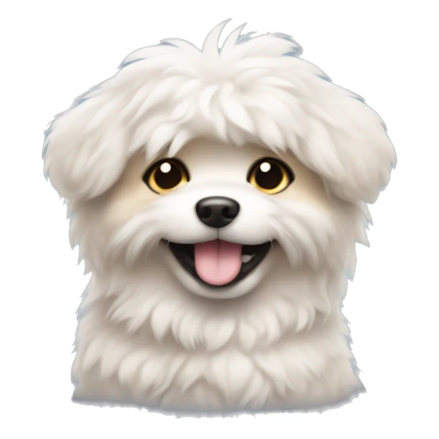 Fluffy puppy sticker