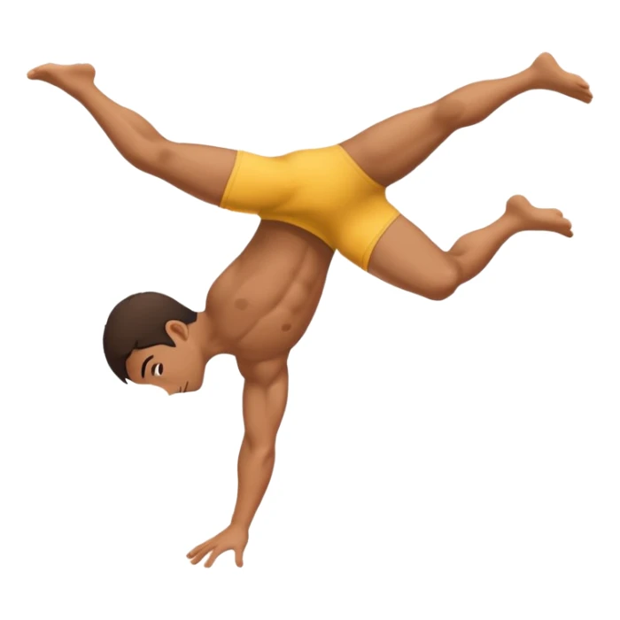 Back flip sideways sticker