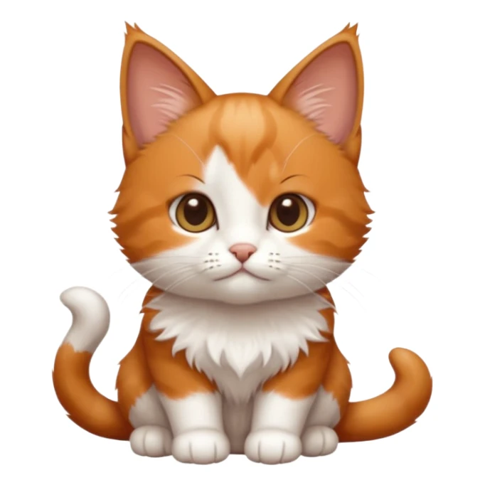 langue humaine qui touche la tête d'un petit chat sticker