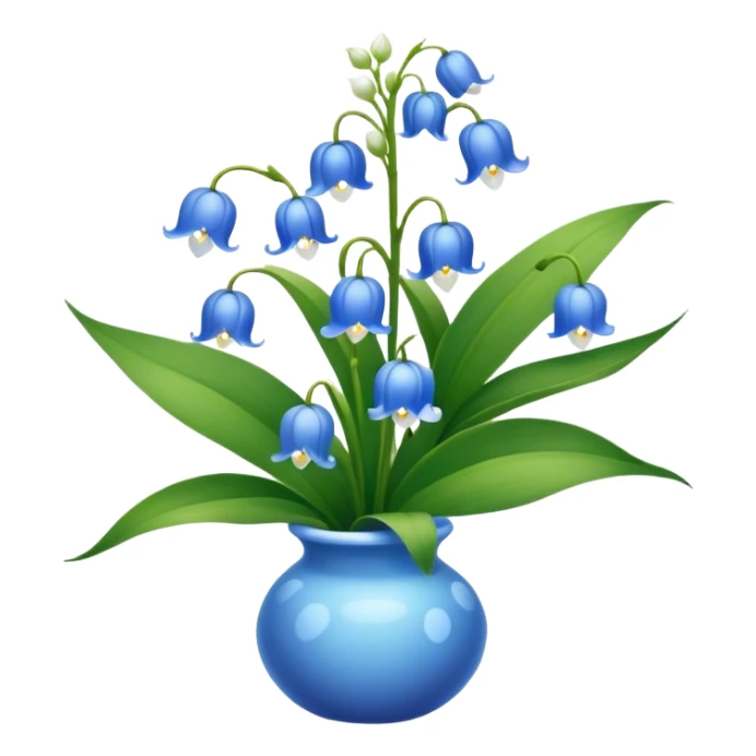 Blue lily of the valley  sticker