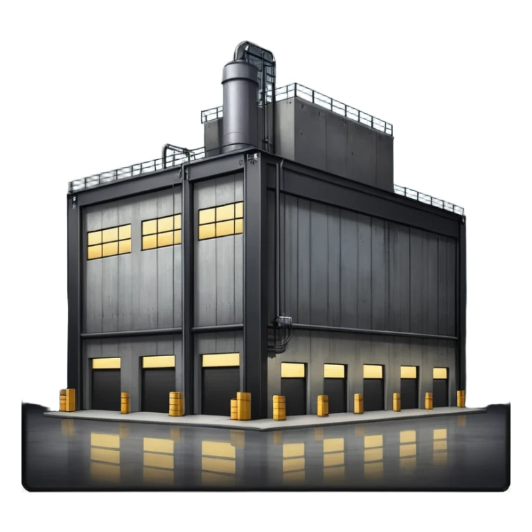 ambient warehouse at an angle sticker