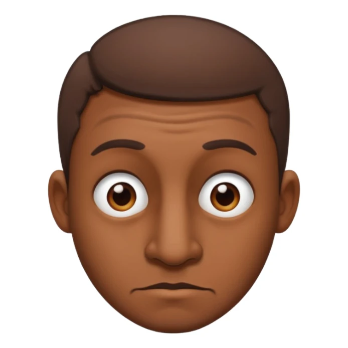 Ugly guy with brown short hair and a big nose sticker