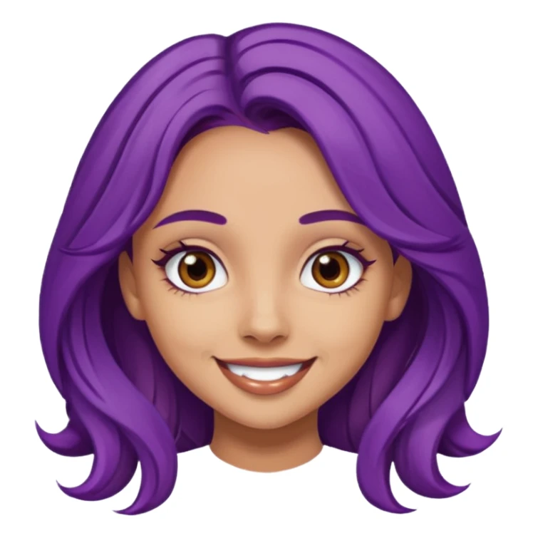 Jade Thirlwall brown eyes, purple hair sticker