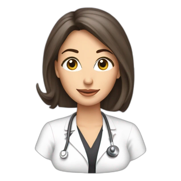 Posh-Radiologist-performing-breast-mammography-to-leni-klum sticker