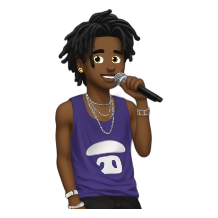 playboi carti performing at a concert sticker