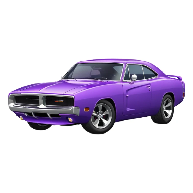 Dodge Charger Purple sticker