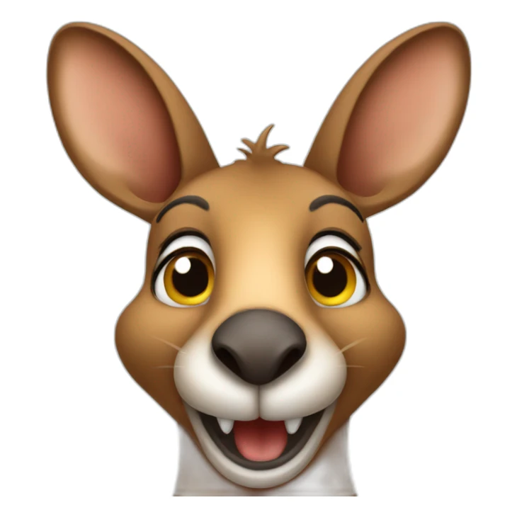 happy kangaroo sticker