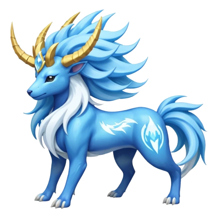 Manectric-Suicune-Amaura-Solgaleo-fusion-hybrid-creature  sticker