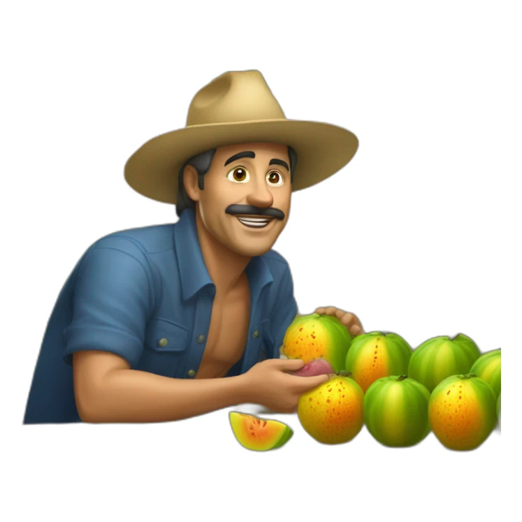 espinosa de los monteros vendiendo melones sticker